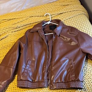 Zara Brown Leather Jacket